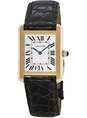 Cartier black leather watch - Google Search