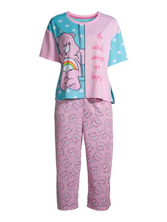 Pink Care Bears Pajamas