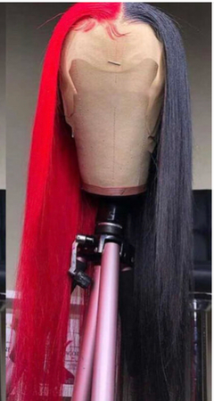 black and red wigs