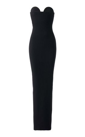 Model Ribbed Wool-Blend Maxi Dress By Alaïa | Moda Operandi