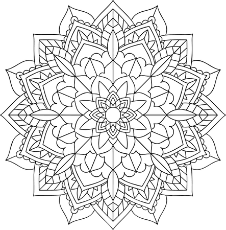 Floral Flower Mandala · Free vector graphic on Pixabay