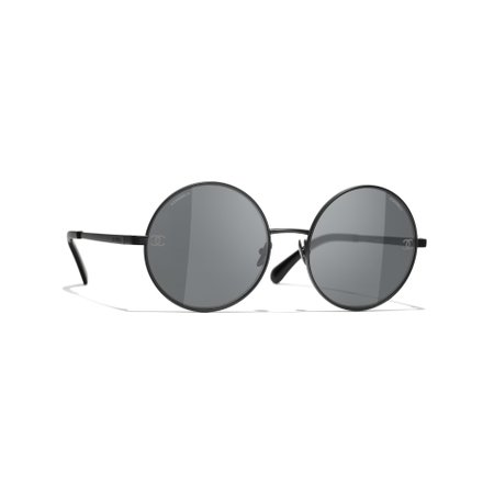Round Sunglasses Black Sunglasses | CHANEL