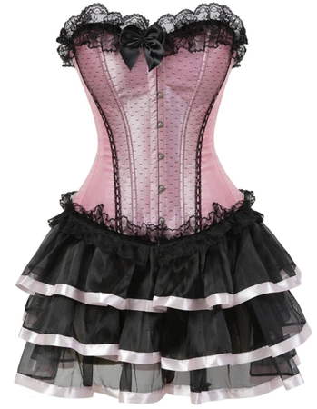 Pink corset dress
