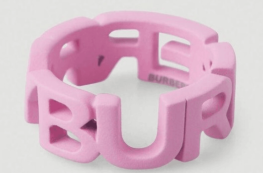 accessories pink Burberry ring