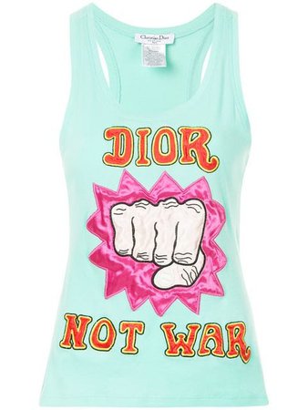 Christian Dior Pre-Owned Christian Dior Sleeveless Shirt Top - Farfetch