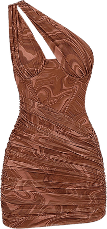 Mini brown dress