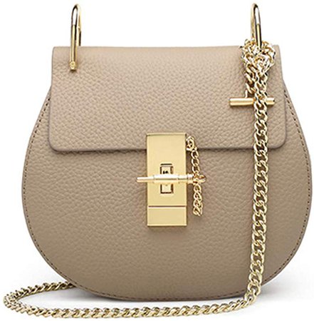 Amazon.com: Normia Rita Punk Style U-Ring Flap Bag Chain Bag Crossbody Envelope Bag Clutch Mini Bags For Girls - Beige: Shoes