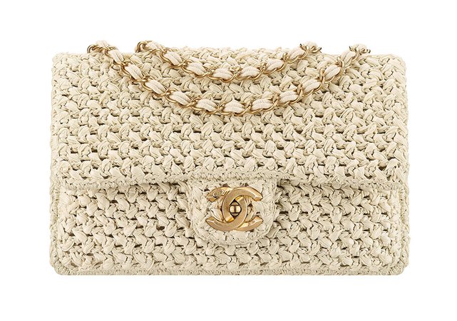 Chanel Flap Bag Crochet Ivory