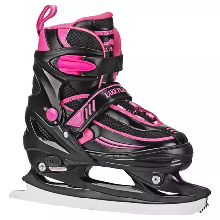 Lake Placid Summit Adjustable Ice Skate - Black/pink : Target