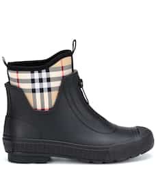 Burberry - Checked rubber boots | Mytheresa