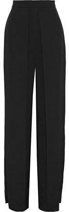 Pleated Silk Wide-leg Pants