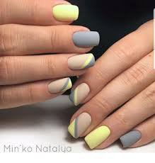 yellow and grey nails - Google Search