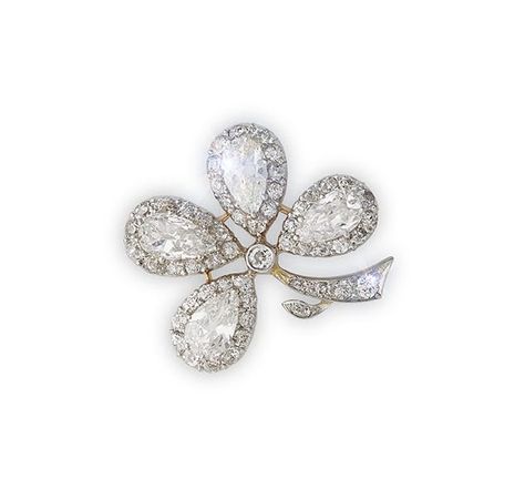 A Diamond set Four Leaf Clover Brooch – Wartski
