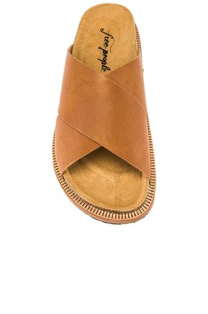Free People Sidelines Footbed Sandals in Tan | REVOLVE