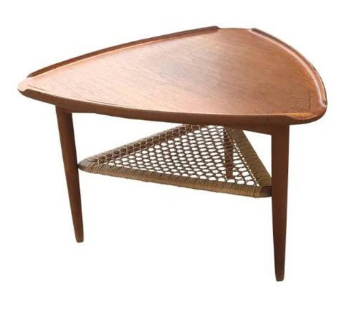 Vintage 1960s Poul Jensen Danish teak side table | Etsy