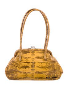 Miu Miu Lizard Frame Bag - Handbags - MIU58675 | The RealReal