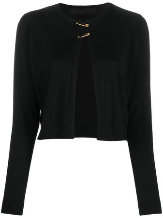 Versace Short Safety-Pin Cardigan Ss20 | Farfetch.com