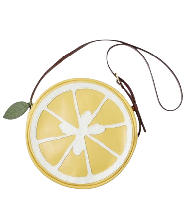 Q-Pot | Fresh Lemon Crossbody Leather Bag