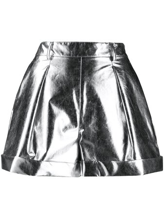 Philosophy Di Lorenzo Serafini Metallic Cuffed Shorts | Farfetch.com