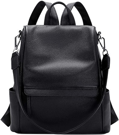 Amazon.com: ALTOSY Genuine Leather Backpack Purse for Women Convertible Anti Theft Backpack Shoulder Bag （S80 Black）: Clothing