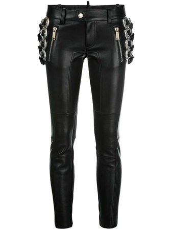 Dsquared2 slim-fit Trousers With Buckle Embellishment - Farfetch