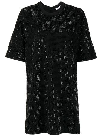 AREA crystal-embellished T-shirt Dress - Farfetch