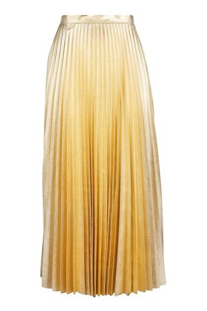 gold skirt metallic