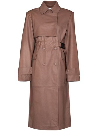 Shop REMAIN Deborah double-breasted trench coat with Express Delivery - FARFETCH