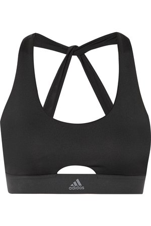 adidas Performance | All Me Climacool mesh-trimmed stretch sports bra | NET-A-PORTER.COM