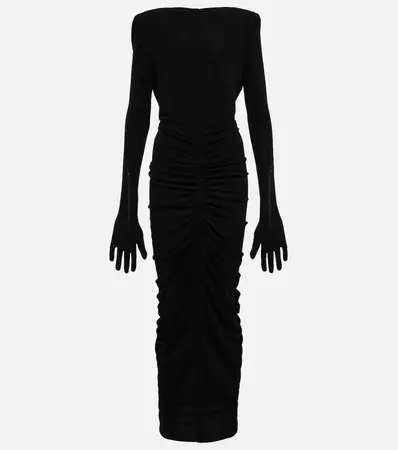 Givenchy - Ruched jersey maxi dress | Mytheresa