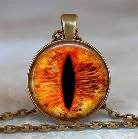 Fiery Dragon Eye pendant Dragon jewelry dragon necklace | Etsy