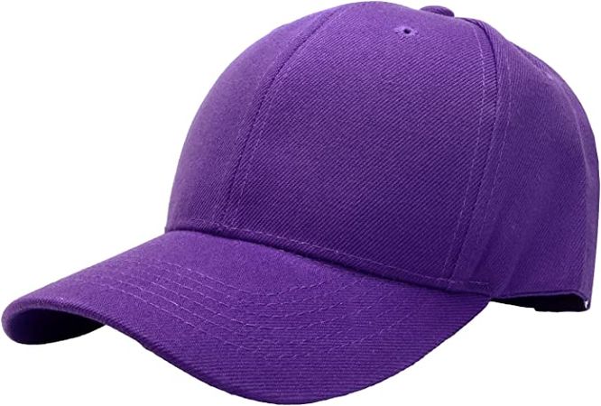 Falari Baseball Cap Adjustable Size for Running Workouts and Outdoor Activities All Seasons (1pc Purple) at Amazon Men’s Clothing store