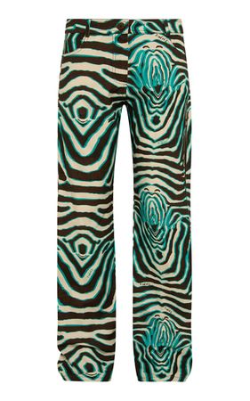 Essie Zebra-Printed Cotton-Linen Pants By Siedrés | Moda Operandi