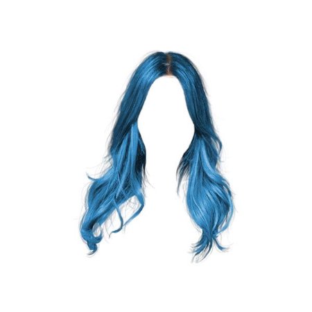 blue hair waves