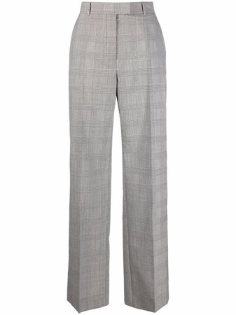There Was One Prince Of Wales Check high-waisted Tailored Trousers - Farfetch