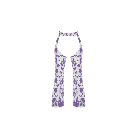 Cow Print Chaps in Lavender (Dei5 edit)