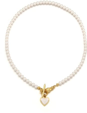 vintage hollywood - catch love pearl necklace