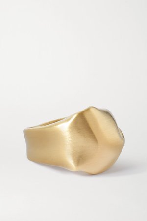 Completedworks | The Best Place to be a Puffin gold vermeil ring | NET-A-PORTER.COM
