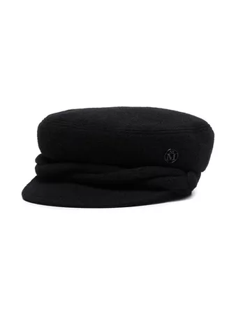 Maison Michel Black Abby Wool Sailor Hat - Farfetch