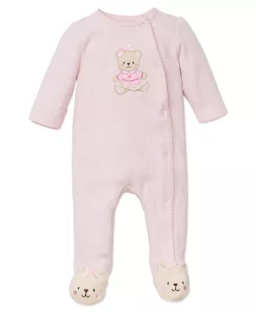 Pink Bear Baby Onesie