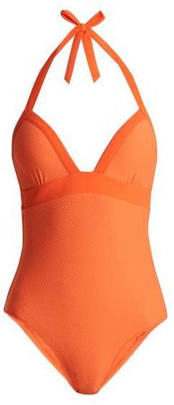 Havana Underwired Halterneck Swimsuit - Womens - Orange