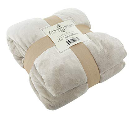 Amazon.com: Continental Bedding Premium Quality Super Soft Plush Throw Blanket, Warm and Fuzzy Bed Throws|Baby, Toddler and Adult in: Light Pink, Light Blue, Ivory, Grey, Light Brown & Lavender (50"x70", Grey): Home & Kitchen