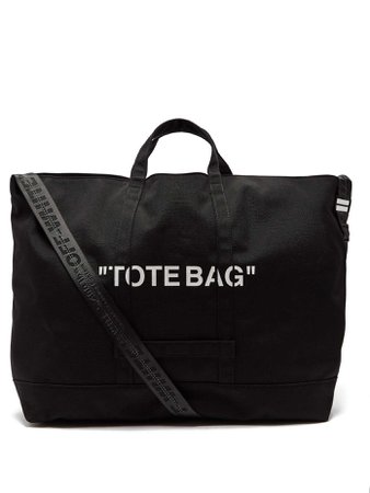 Quote canvas tote bag | Off-White | MATCHESFASHION.COM FR