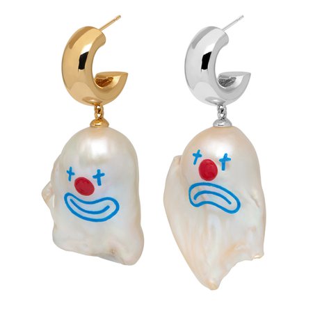 Happy & Sad Clown Chunky Earrings • JIWINAIA JEWELLERY