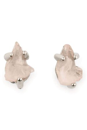 Raw Amethyst Stud Earrings | Jewellery | ISHKA