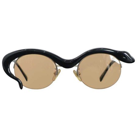 Yohji Yamamoto Snake Sunglasses, 1980s For Sale at 1stdibs