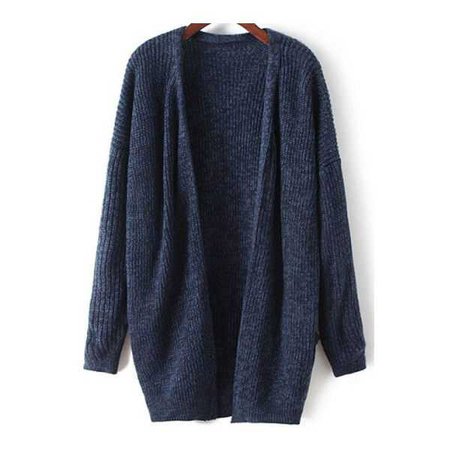 Blue knit cardigan