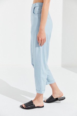 UO Grace Linen Cropped Pant | Urban Outfitters