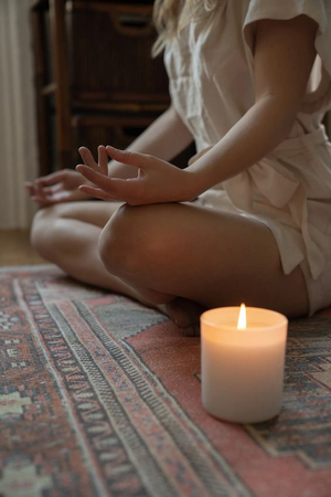 meditation relaxing chill mindfulness aesthetic candle
