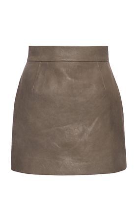 Leather Mini Skirt By Tod's | Moda Operandi